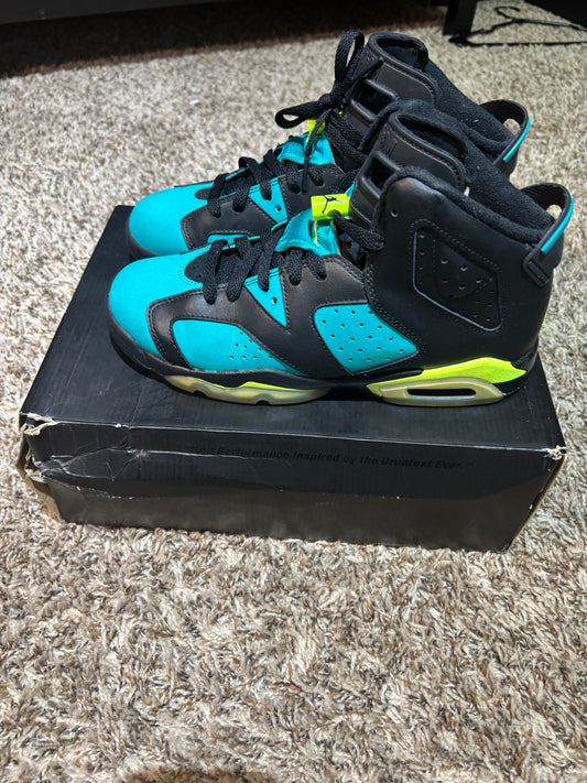 Air Jordan 6 Retro GG "Volt" Black/Volt - Size 7Y