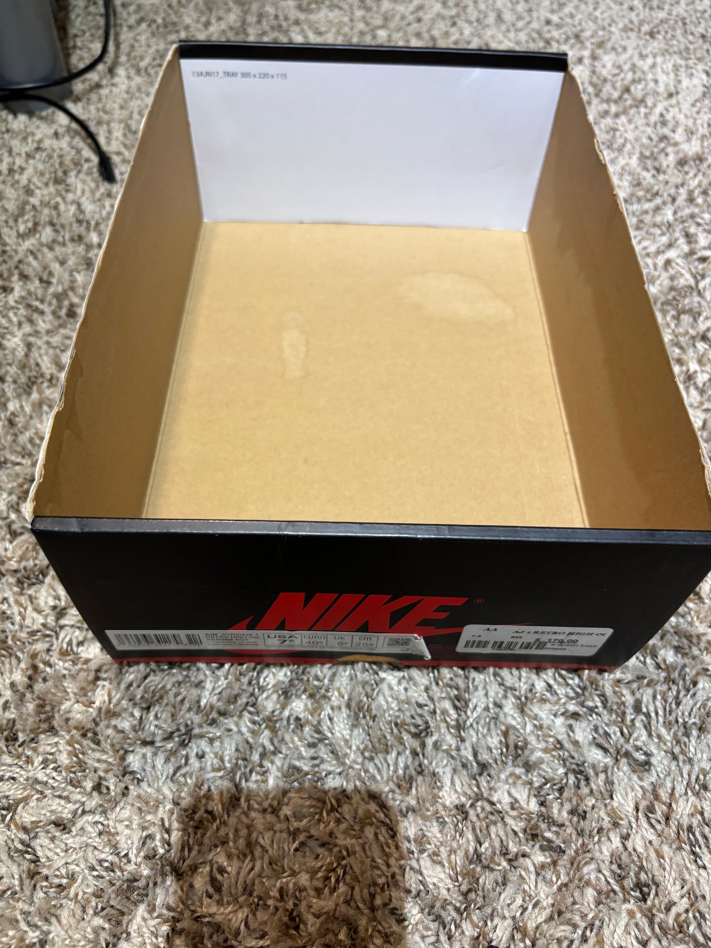 Air Jordan 1 Retro High OG  "Light fusion Red" - Size 7.5